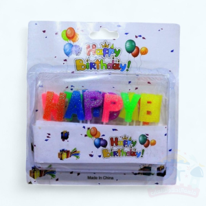 شموع حروف لماعة ملونة