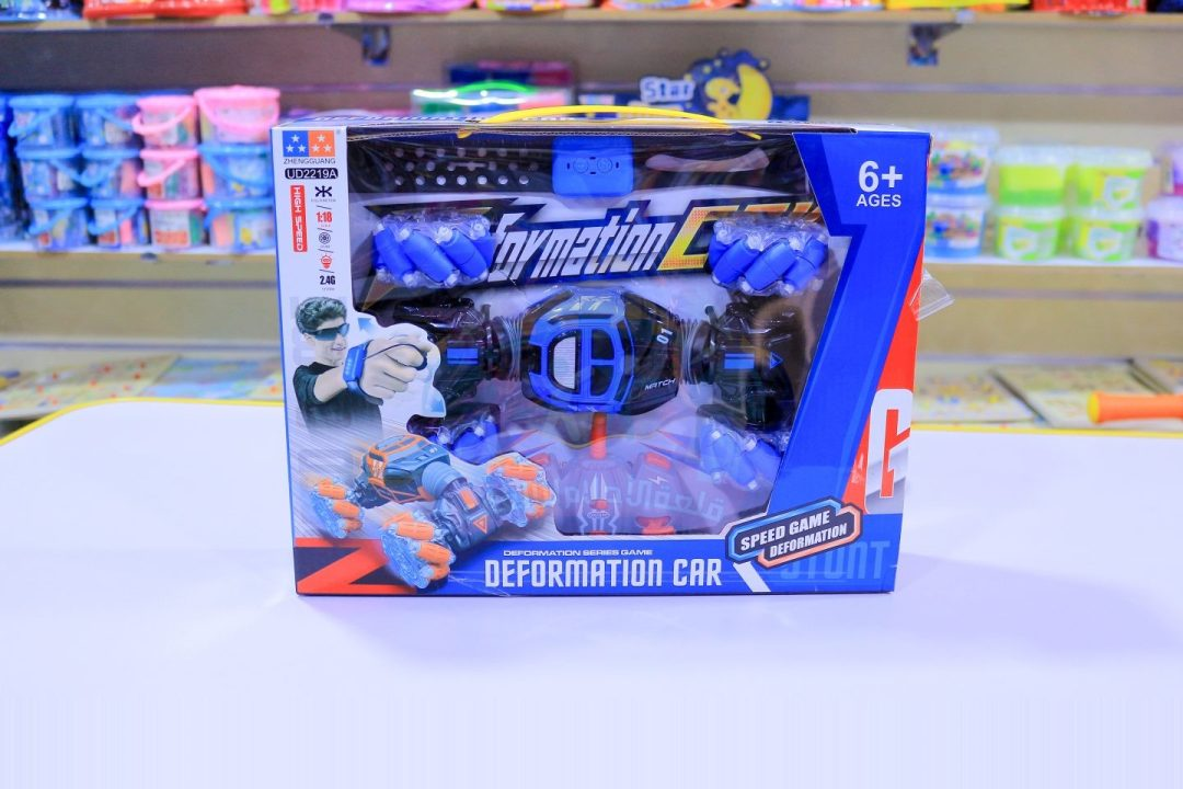 سيارة مجنونة بساعة وريموت شحن