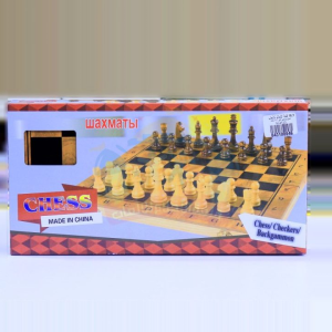 شطرنج خشبي 3 في 1